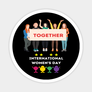 Together international women's day design Magnet